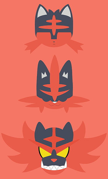 Litten , Background , Pokmon, Cute HD phone wallpaper