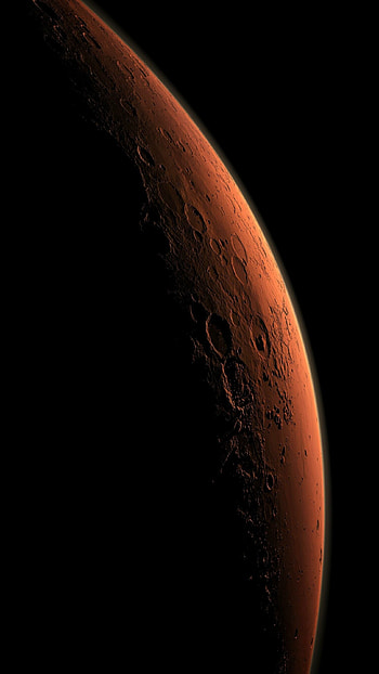 Mars , Otherworldly beauty, Red planet aesthetics, Celestial allure HD phone wallpaper