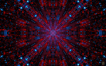 Abstract, Fractal, Perspective, Prospect, Tunnel HD wallpaper