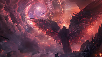 Angel Universe, angel, universe, AI Art HD wallpaper