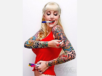Tattooed-Beauty, cool, tattooed, , beauty HD wallpaper