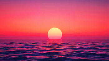 Golden Hours Over Endless Water, sunset, sun, water, artist, artwork, digital-art, art, ai, deviantart HD wallpaper