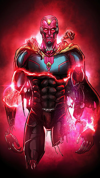 Vision, Marvel HD phone wallpaper