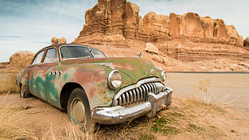 forgotten, retro, old, arizona, cars HD wallpaper