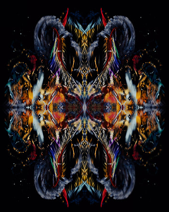 Glitch art, abstraction, reflection HD phone wallpaper