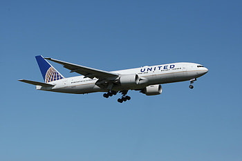 Boeing 777, United Airlines HD wallpaper