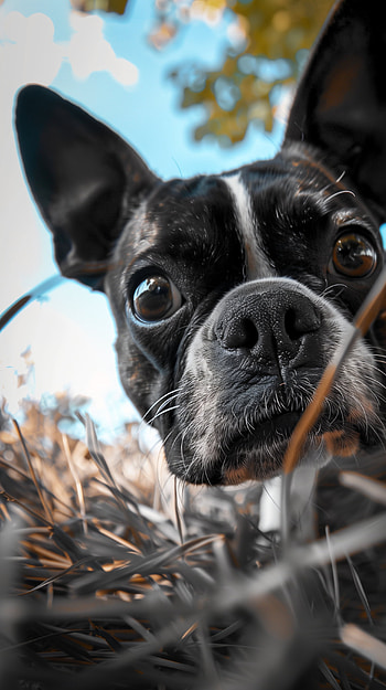 Boston Terrier Pup Mobile HD phone wallpaper