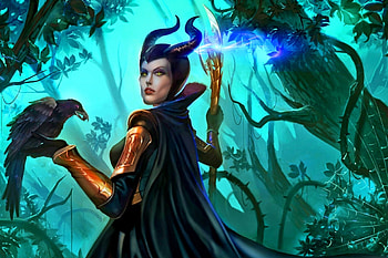 Maleficient, fairy, magic, fantasy, dark HD wallpaper