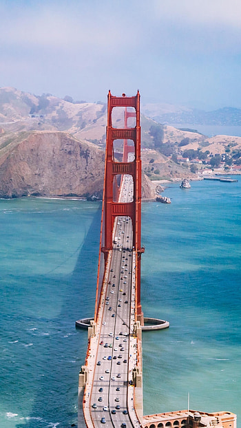 San Francisco, Travels, Bridge aerial view HD phone wallpaper