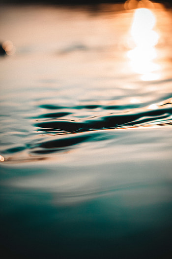 Water, Macro, Shine, Light, Blur, Smooth, Surface HD phone wallpaper