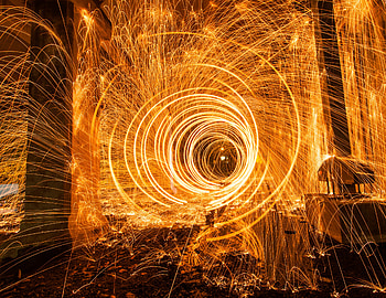 Abstract, Circles, Shine, Light, Sparks, Long Exposure, zelight HD wallpaper