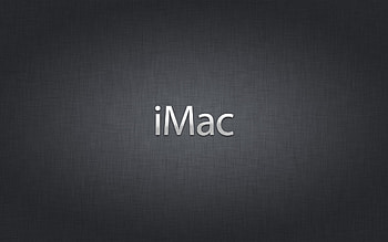 iMac, gray fabric texture, iMac logo, iMac emblem, fabric background, iMac concepts HD wallpaper