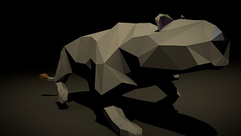 Low poly animal artwork, Artistic animal , Creative animal design, Digital animal representation HD wallpaper