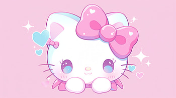 Hello Kitty Cute Pink, Hello Kitty, sanrio, pink anime, cute cat HD wallpaper