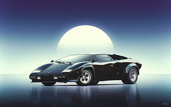 Black Lambo, lamborghini, cars, artist, artwork, digital-art, behance HD wallpaper