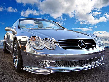chrome, silver, auto, car HD wallpaper