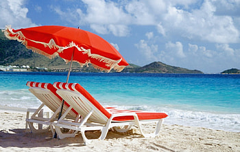 Day at the beach, nature, sands, beach, beach chair HD wallpaper