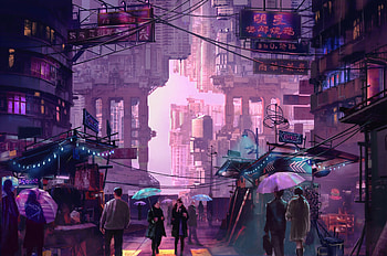Neo Kong City, neon, city, artist, artwork, digital-art, artstation HD wallpaper