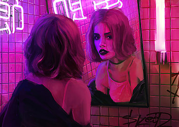 Chillwave Retro Girl , artist, artwork, digital-art, artstation HD wallpaper