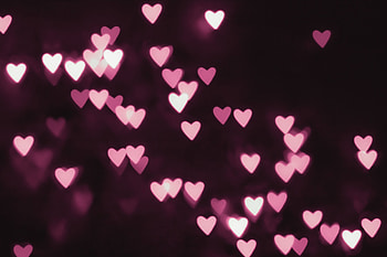Abstract, Hearts, Shine, Light, Neon HD wallpaper