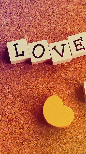 L Love You, Love, Cubes HD phone wallpaper