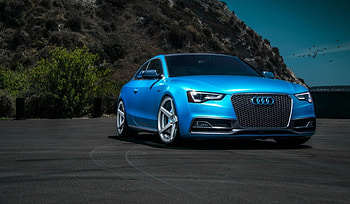 Audi 5S Coupe, Audi, Blue, Tint, Custom Wheels HD wallpaper