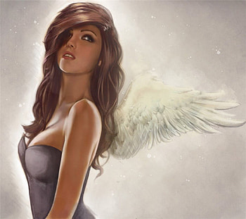 Sexy Angel, feathers, cute, top, angel, lady, abstract, sexy, wings, sweet, white, art, grey, girl, beautiful, woman, fantasy, pretty, lovely HD wallpaper