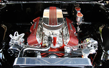 Muscle Car Motor, hemi, engine, muscle car, big engine HD wallpaper