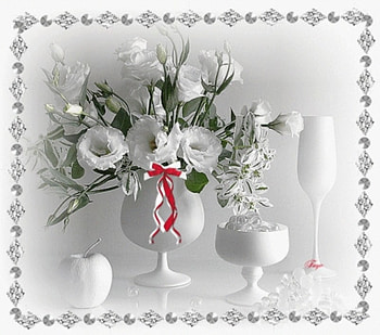 Romantic in white, white, flowers, nice, beauty HD wallpaper