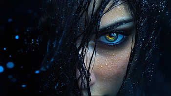 Intense Gaze: The Face of Mystery, face HD wallpaper