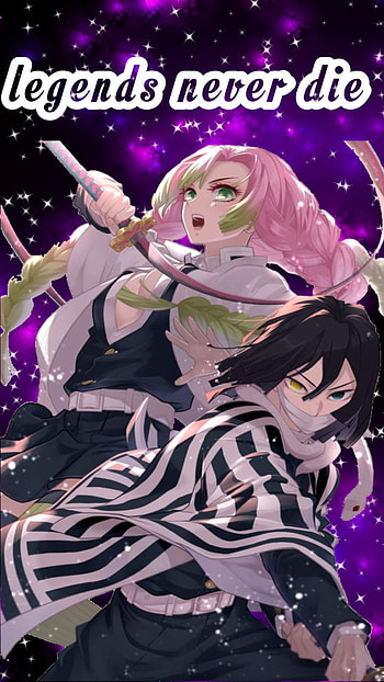 Obanai+Mitsuri, demon_slayer, anime HD phone wallpaper