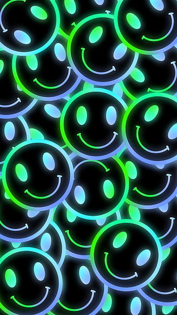 Neon emoji, colorful, light, colors HD phone wallpaper