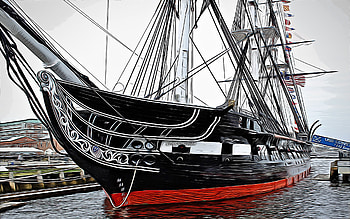 USS Constitution, , vector art, sailing ships, United States Navy, US army, abstract ships, battleship, US Navy, Old Ironsides HD wallpaper