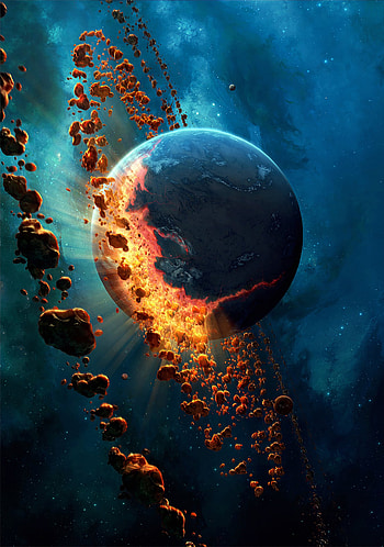 Universe, Planet, Asteroids, Gravity HD phone wallpaper