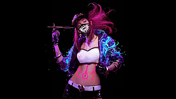 Kda Akali 2025, akali-league-of-legends, league-of-legends, games, artwork, art, digital-art, ai, video-games, artstation HD wallpaper