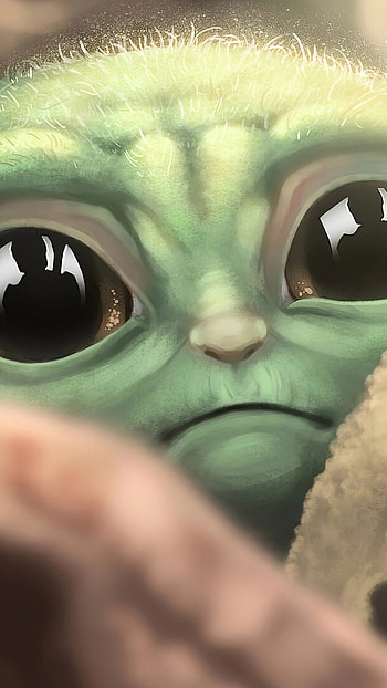 Baby Yoda, Sad HD phone wallpaper