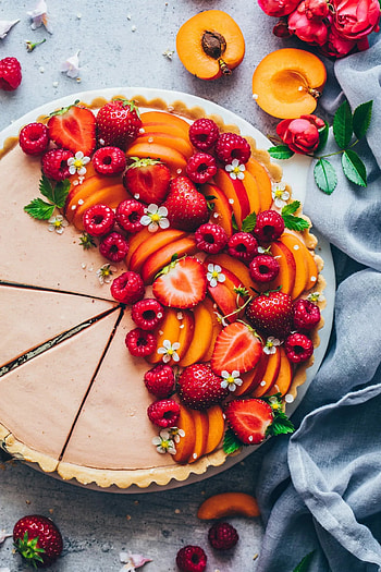 Summer fruit cream tart, Easy no-bake dessert, Bianca Zapatka recipe, Juicy and refreshing HD phone wallpaper