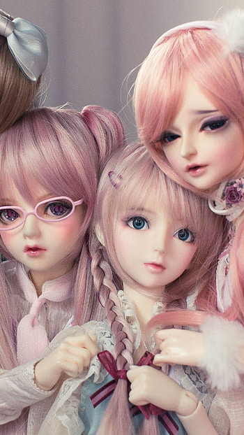 3 Friends, Cute Dolls HD phone wallpaper