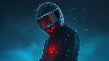Helmet Guy , helmet, biker, artist, artwork, digital-art HD wallpaper