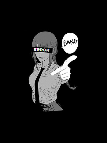 Makima, Gun, Aesthetic, Anime, Black Aesthetic, Demon, Bang, Chainsaw man HD phone wallpaper