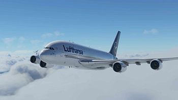 Lufthansa, Airbus A380, FSX converted, MSFS2020 aircrafts HD wallpaper