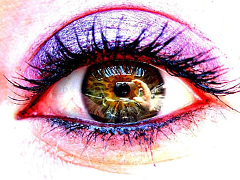 Mistery, purple, eye HD wallpaper