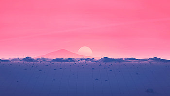 Mountain, Retro Wave, Minimalist, Low Poly, Artistic HD wallpaper