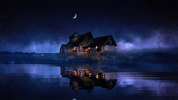 The House By The Lake, house, artist, artwork, digital-art, artstation HD wallpaper