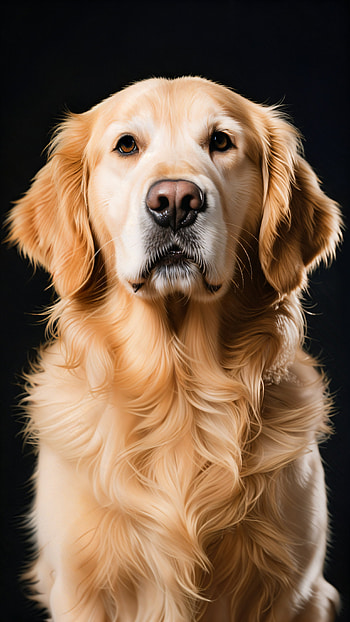 Golden Gaze: Retriever , golden retriever, dog HD phone wallpaper