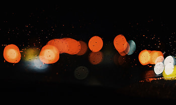 Small drops, bokeh, dark HD wallpaper