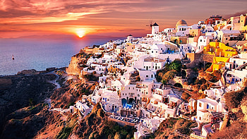 Stunning graphy, Captivating views, Greek island paradise, Wanderlust inspiration HD wallpaper
