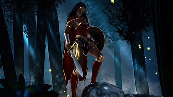 Diana The Wonder Woman, wonder-woman, superheroes, artist, artwork, digital-art, deviantart HD wallpaper