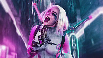 Gwenpool X Harley Quinn, harley-quinn, superheroes, artist, artwork, digital-art, artstation HD wallpaper