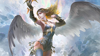 Fantasy Girl With Wings, fantasy-girls, behance, artwork, digital-art HD wallpaper